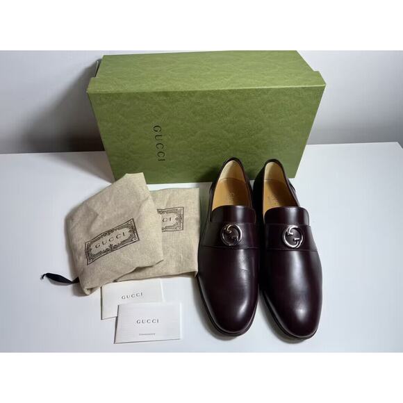 Authentic Gucci Men Multicolor Leather Loafer - Picture 1 of 11